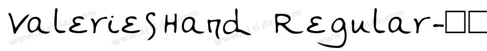 ValeriesHand Regular字体转换